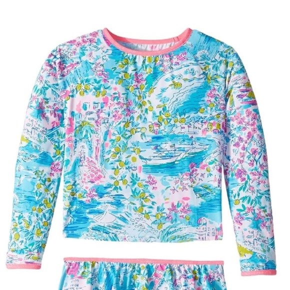 LILLY PULITZER Rashguard 1- Piece Swimsuit - Picture 1 of 5